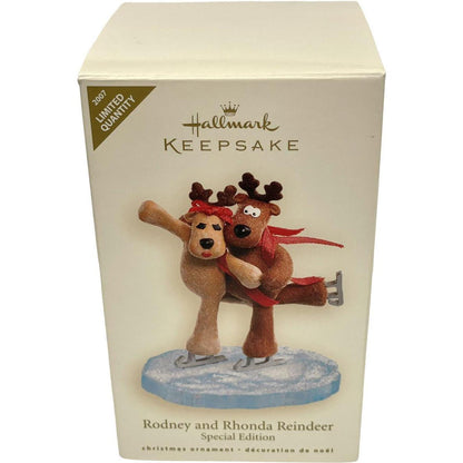 2007 Rodney and Rhonda Reindeer Hallmark Ornament (Rodney the Reindeer) QXE9129