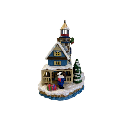 2007 Santa by the Sea (Lighthouse) Carlton Cards Heirloom Ornament CXOR-059P Image1