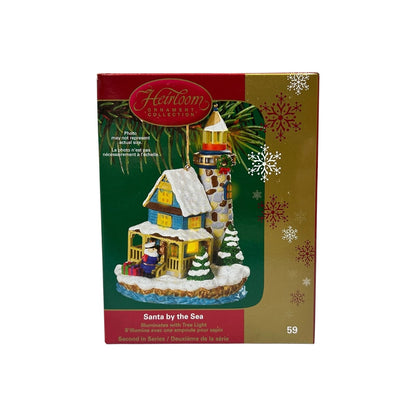 2007 Santa by the Sea (Lighthouse) Carlton Cards Heirloom Ornament CXOR-059P Image2