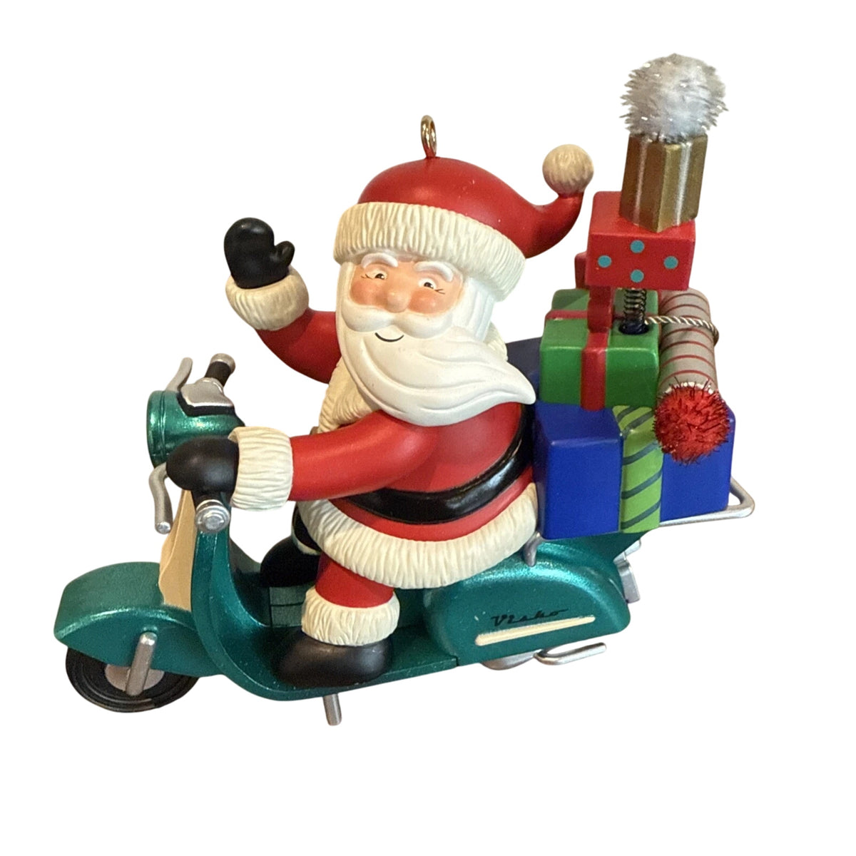 2007 Santa's Scooter Hallmark Ornament (Santa Claus) QXG7569 Image1