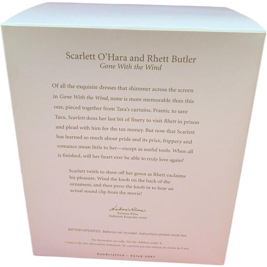 2007 Scarlett O'Hara and Rhett Butler (Gone with Wind)