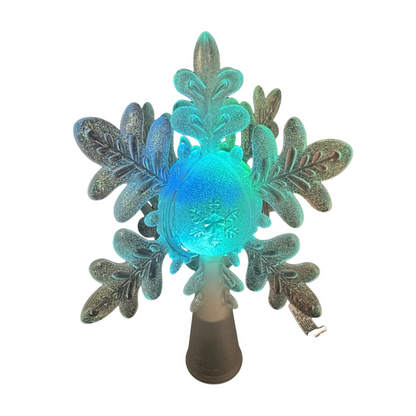 2007 Shimmering Snowflake Tree Topper Hallmark Ornament (Snowflake) QXT8329 Image1