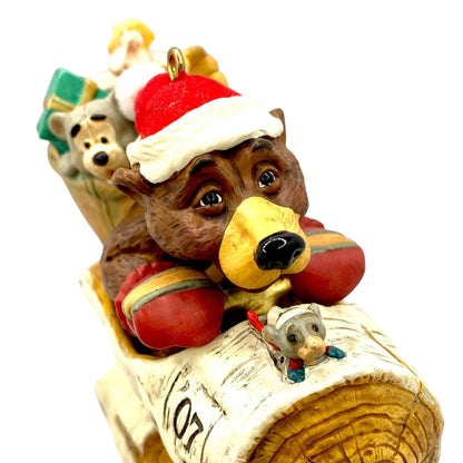 2007 Sledding Into Christmas Hallmark Ornament (Nick and Christpher) QX7107