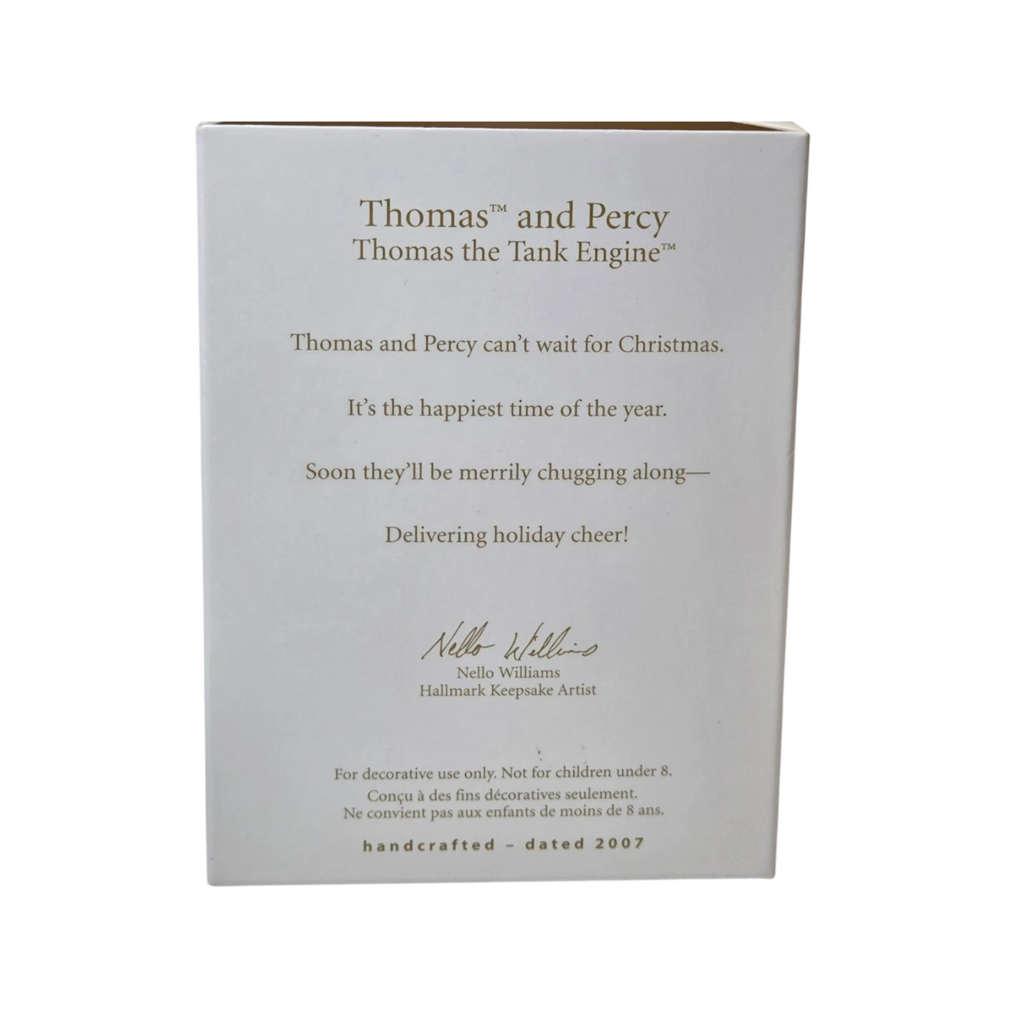 2007 Thomas and Percy Hallmark Ornament (Thomas the Tank Engine) QXI4389