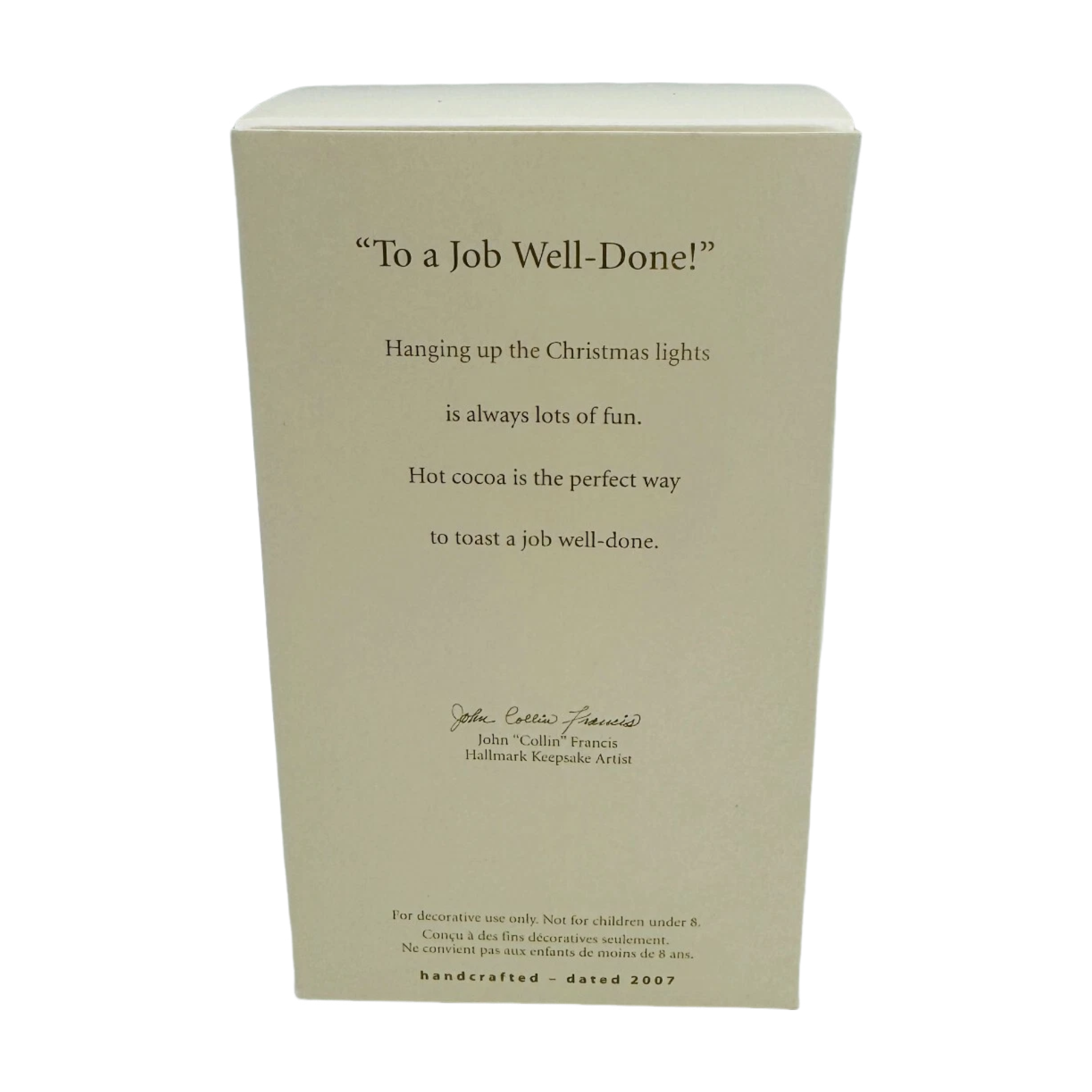 2007 To a Job Well-Done! Hallmark Ornament (Peanuts) QXI4307 Image6