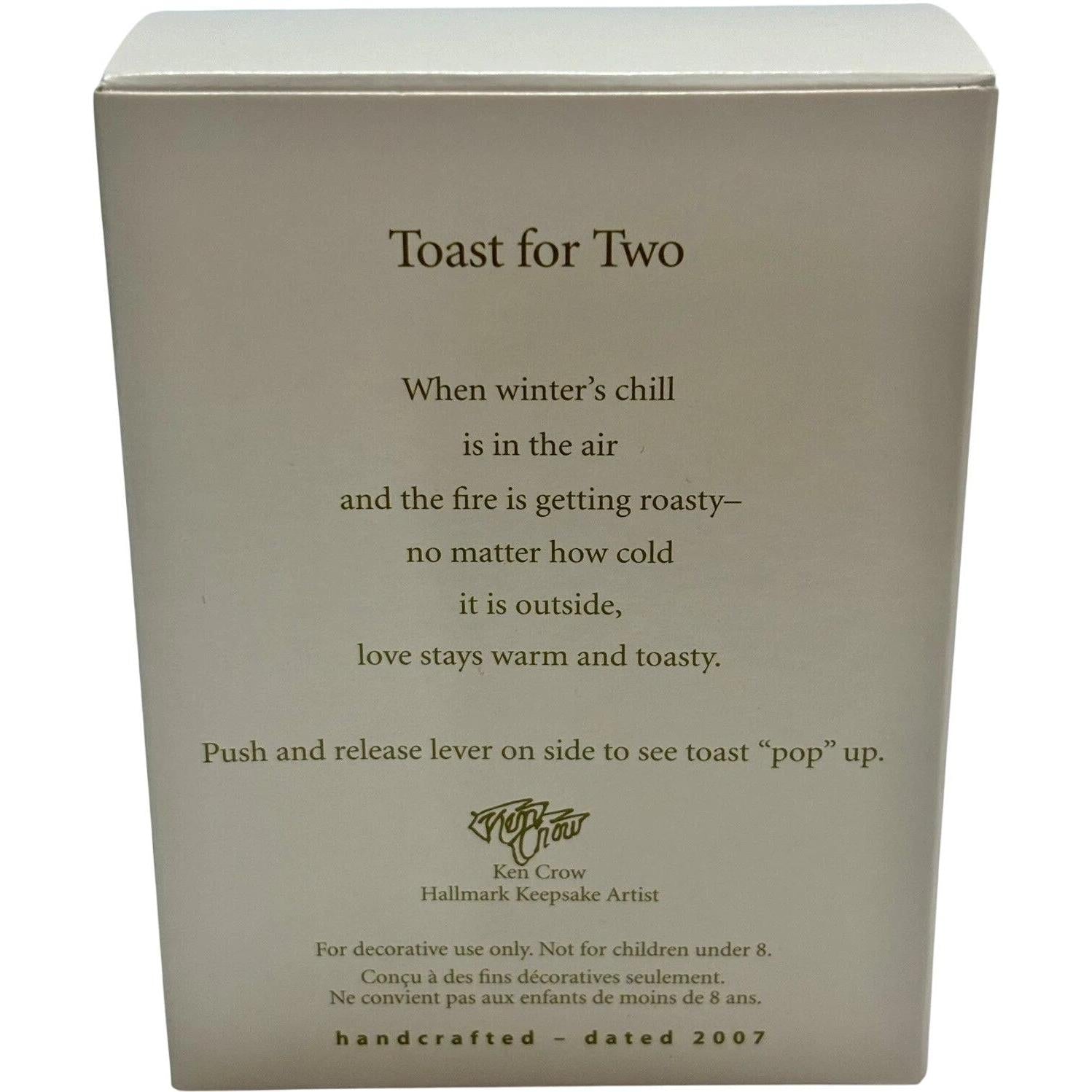 2007 Toast for Two Hallmark Ornament (Kitchen) QXG6417