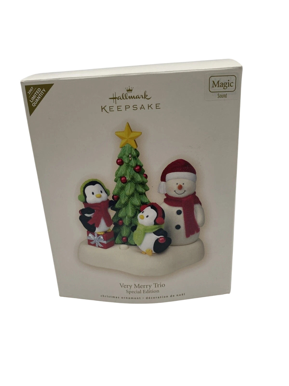 2007 Very Merry Trio Hallmark Ornament (Snowman) QXE9147