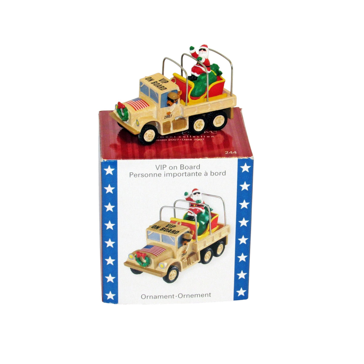 2007 VIP on Board (Santa Claus) Carlton Cards Heirloom Ornament CXOR-244R Image4