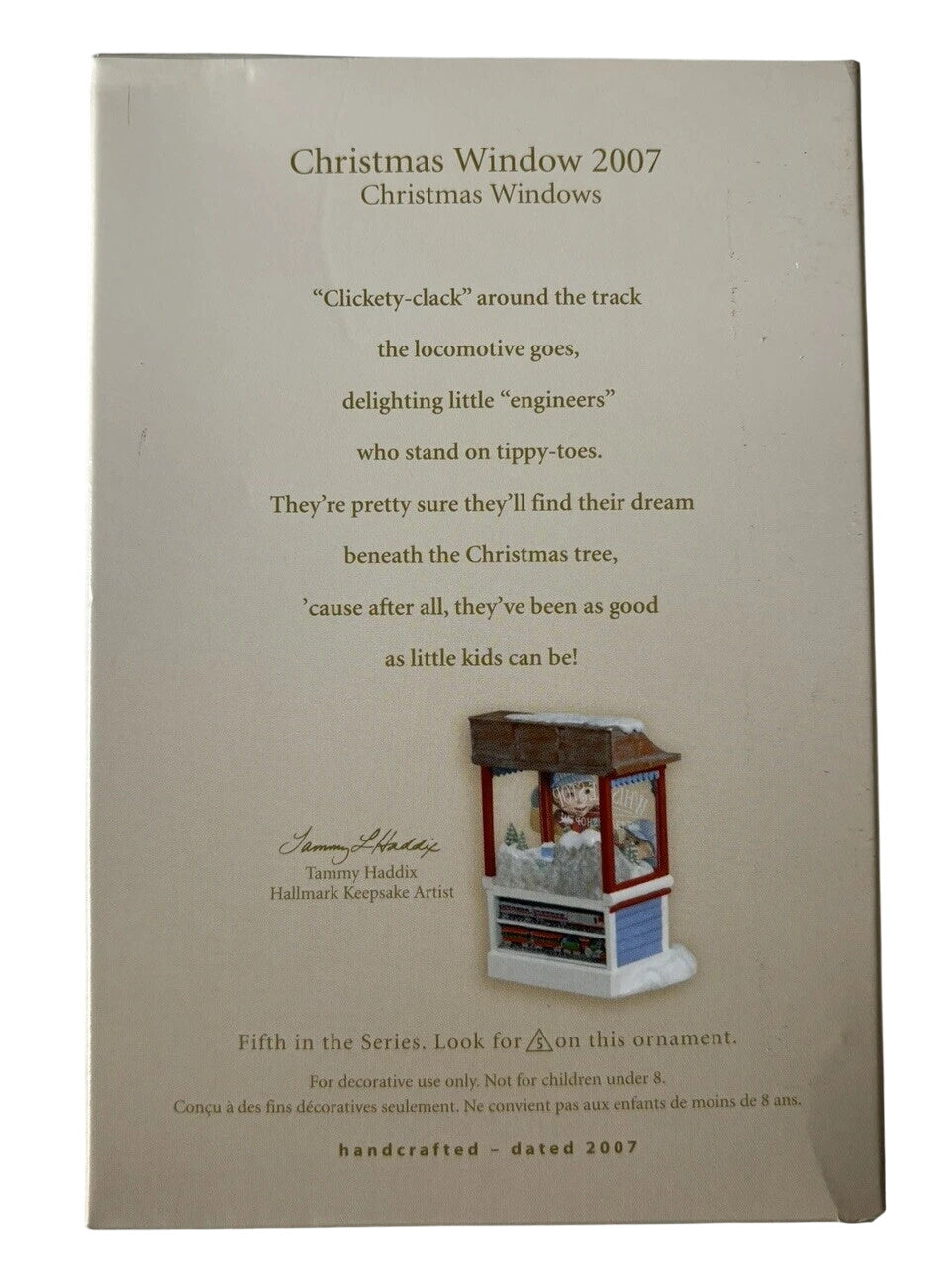 2007 Whistle Stop Hallmark Ornament (Christmas Window) QXC7001 Image6