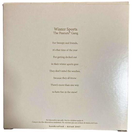 2007 Winter Sports Hallmark Ornament (Peanuts) QXM8149