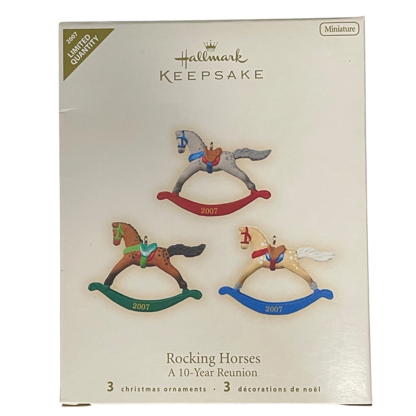2007Rocking Horses Hallmark Ornament (Miniature Rocking Horse) QXE9017