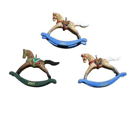 2007Rocking Horses Hallmark Ornament (Miniature Rocking Horse) QXE9017