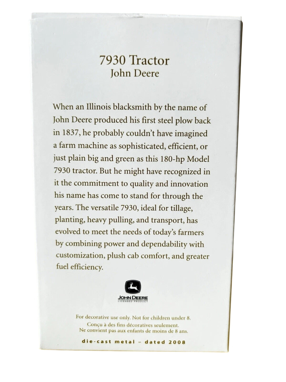 2008 7930 Tractor Hallmark Ornament (John Deere) QXI2114 Image6