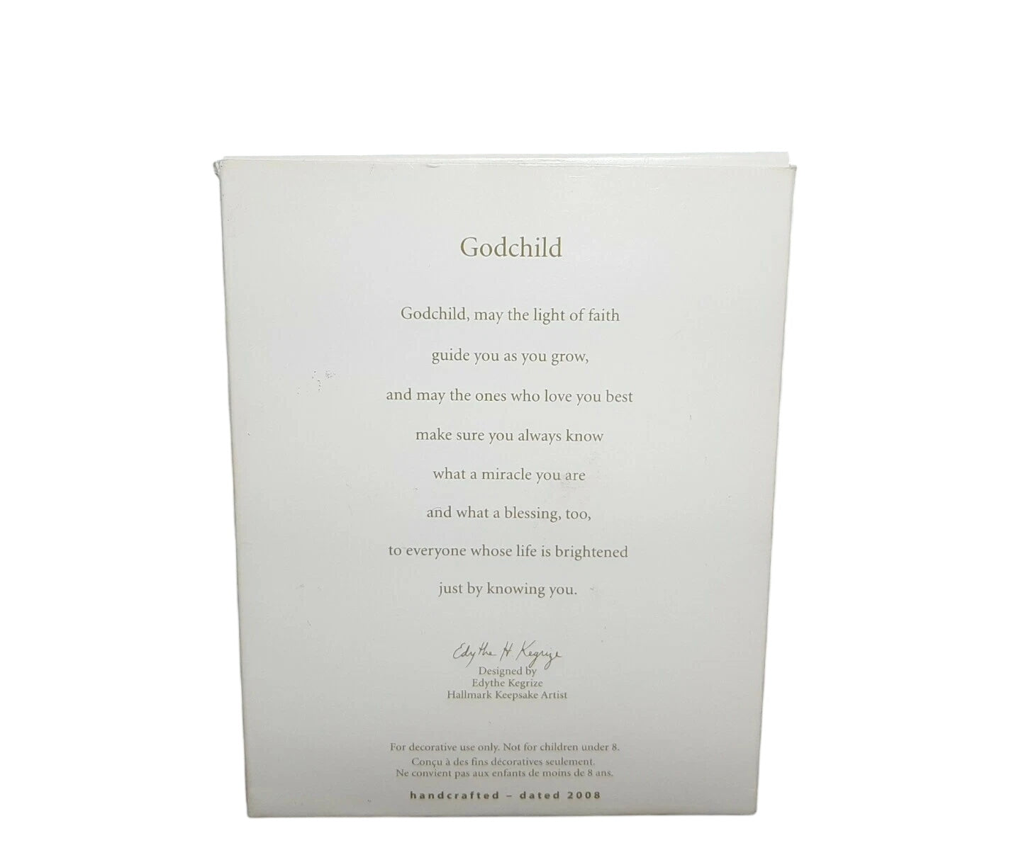 2008 Godchild Hallmark Ornament (Godchild) QXG6141