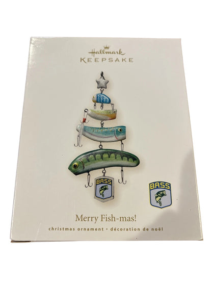 2008 Merry Fish-mas! Hallmark Ornament (Fishing) QXI2134