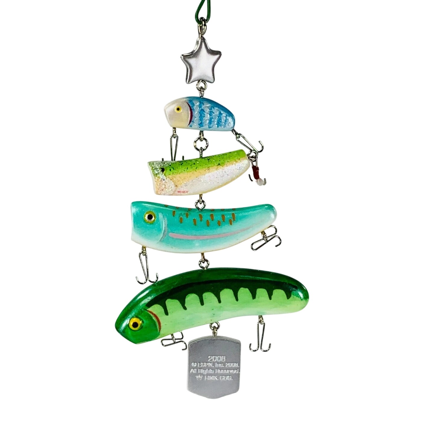 2008 Merry Fish-mas! Hallmark Ornament (Fishing) QXI2134