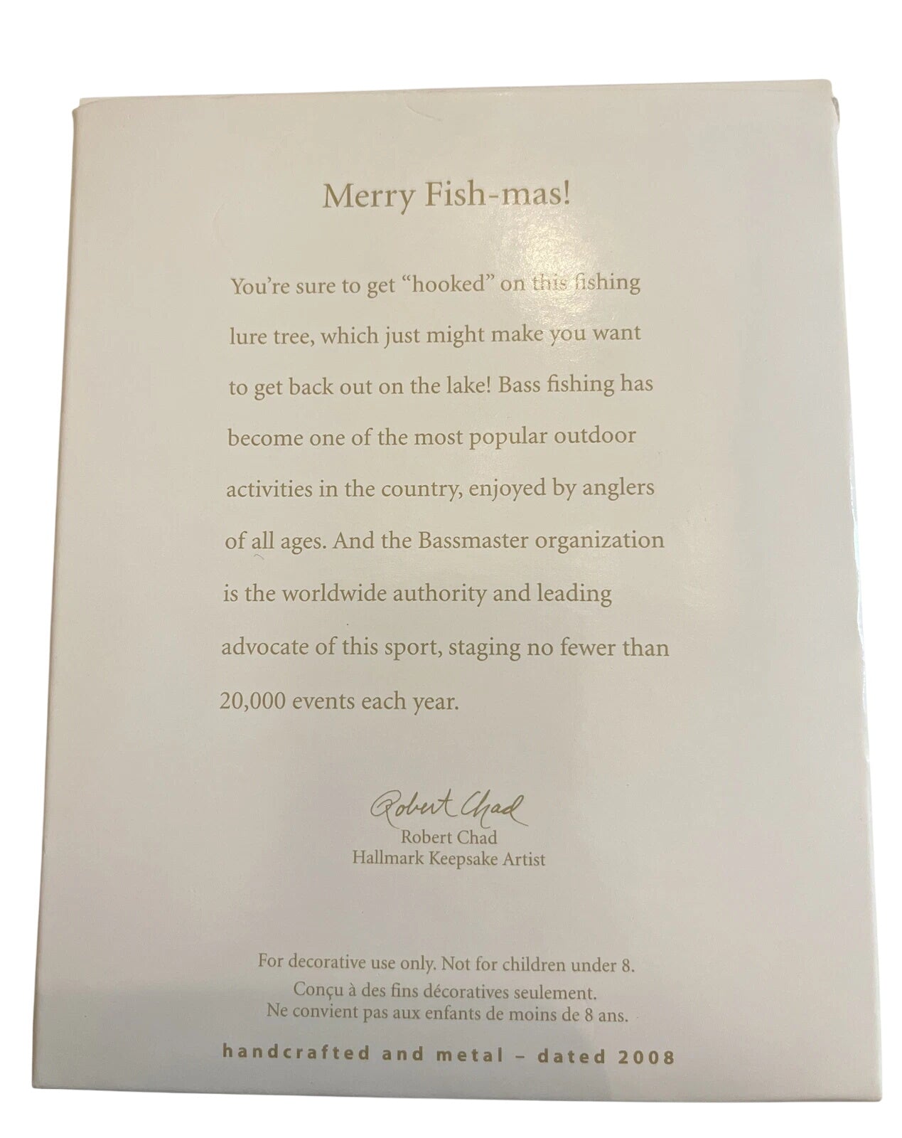 2008 Merry Fish-mas! Hallmark Ornament (Fishing) QXI2134