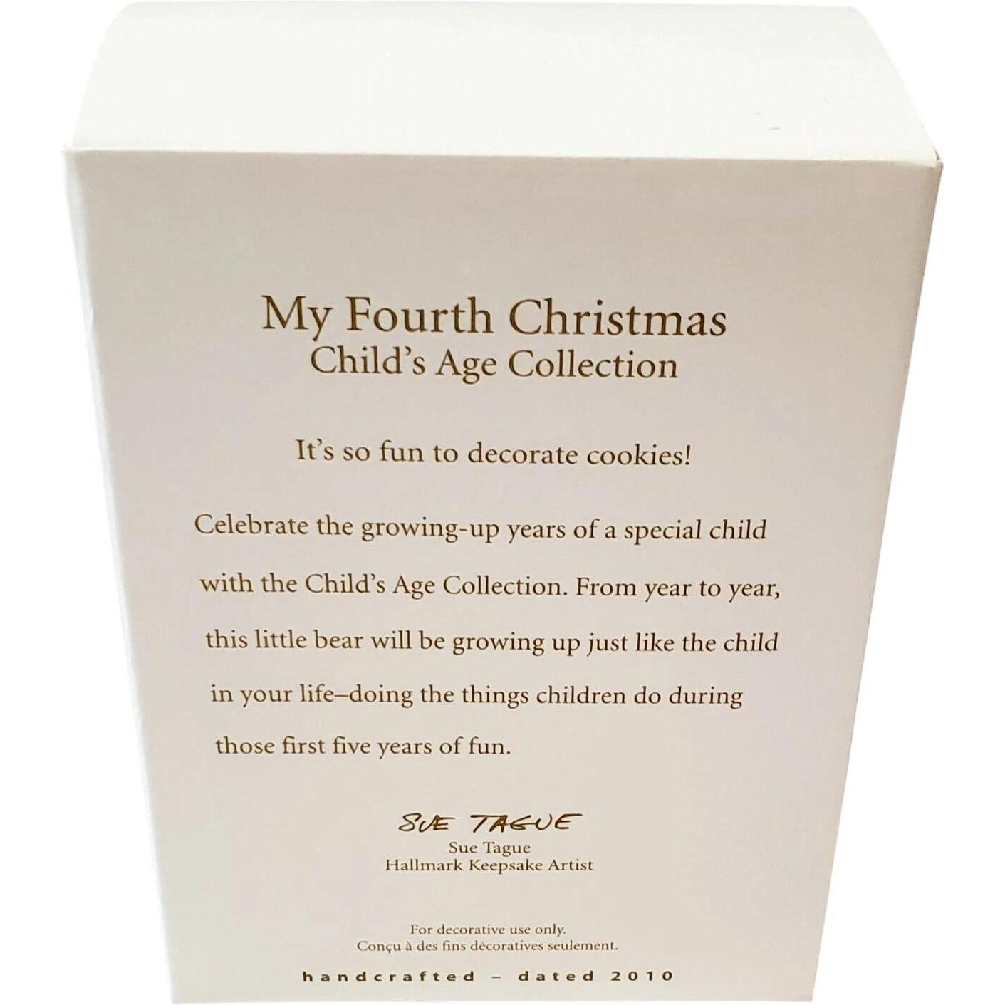 2008 My Fourth Christmas Hallmark Ornament (Child's Age Collection) QXG6091