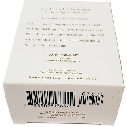 2008 My Fourth Christmas Hallmark Ornament (Child's Age Collection) QXG6091