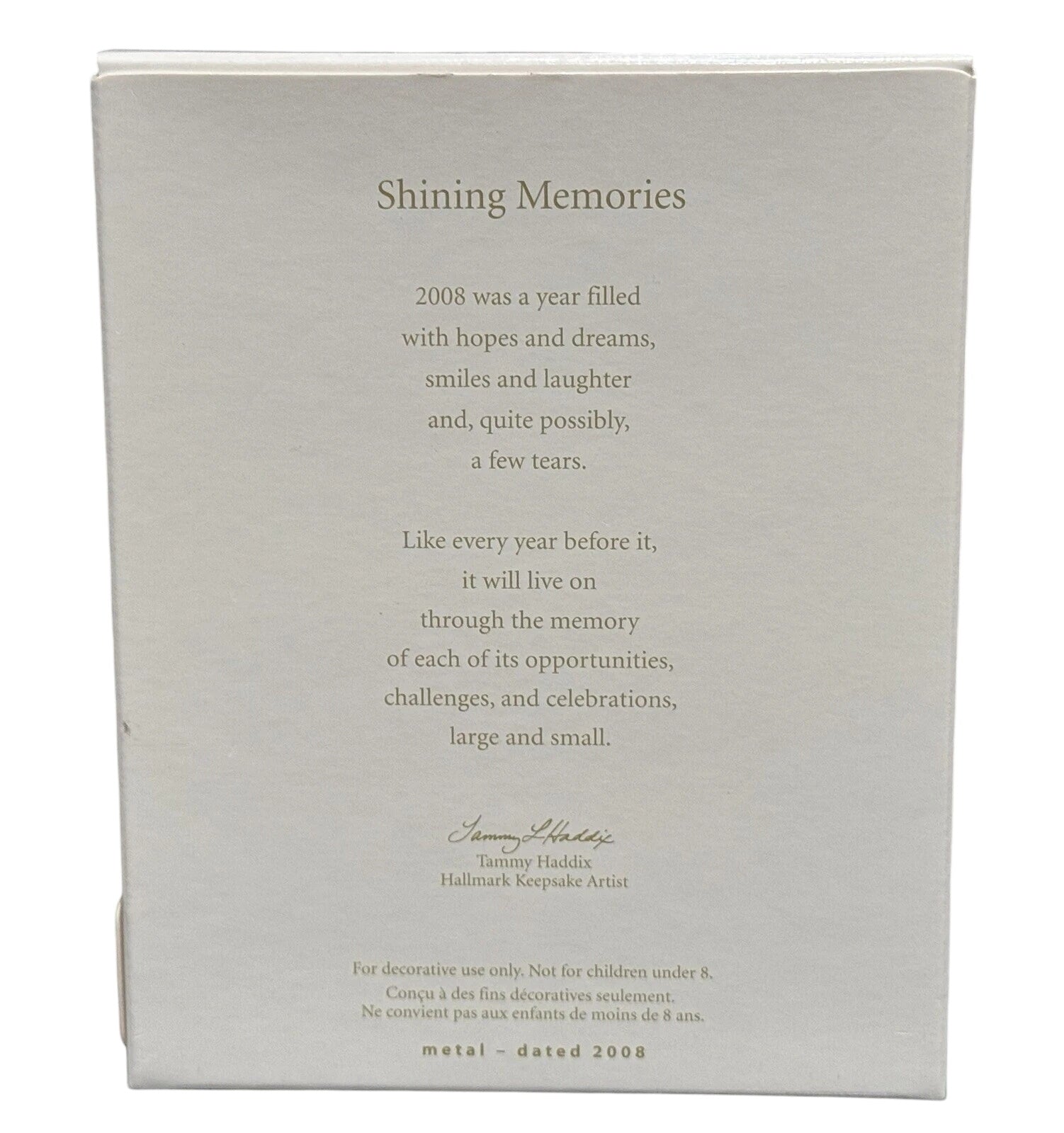 2008 Shining Hallmark Ornament (Snowflake) QXG6281