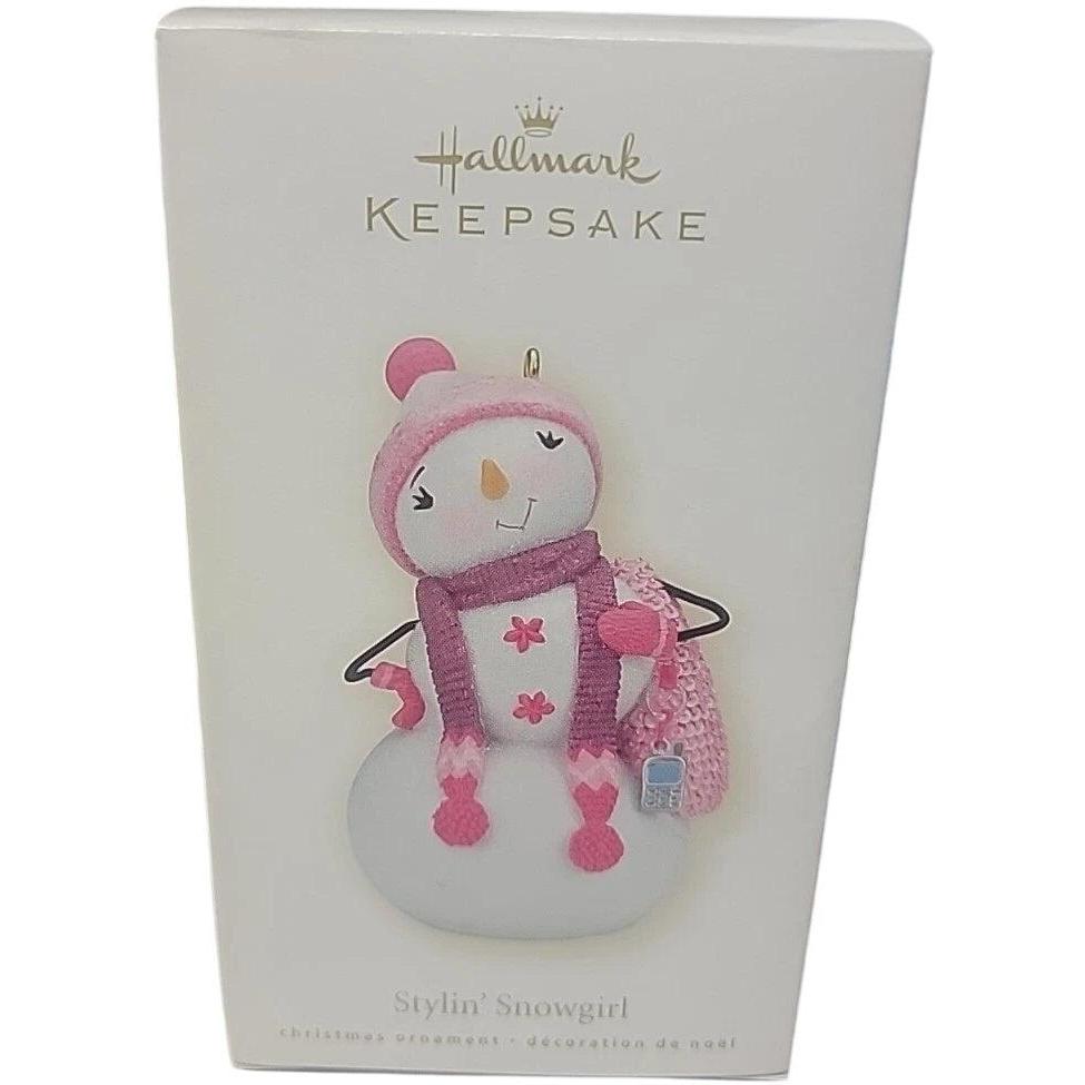 2008 Stylin' Snowgirl Hallmark Ornament (Snowmen) QXG6444