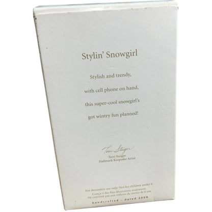 2008 Stylin' Snowgirl Hallmark Ornament (Snowmen) QXG6444