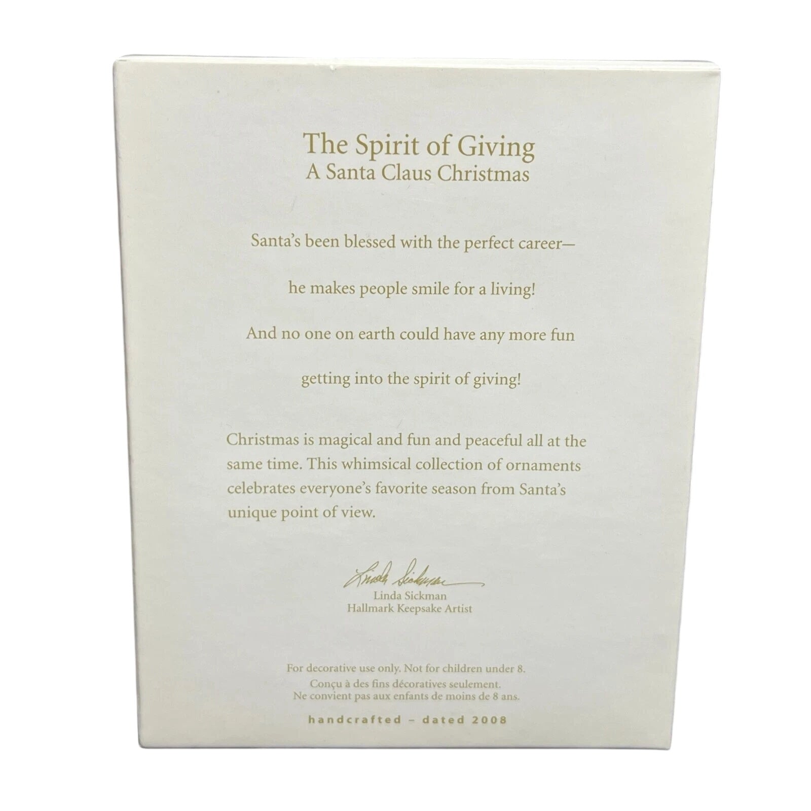 2008 The Spirit of Giving Hallmark Ornament (Sleigh) QP1614