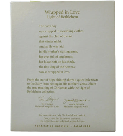 2008 Wrapped in Love Hallmark Ornament (Light of Bethlehem) QXT8321
