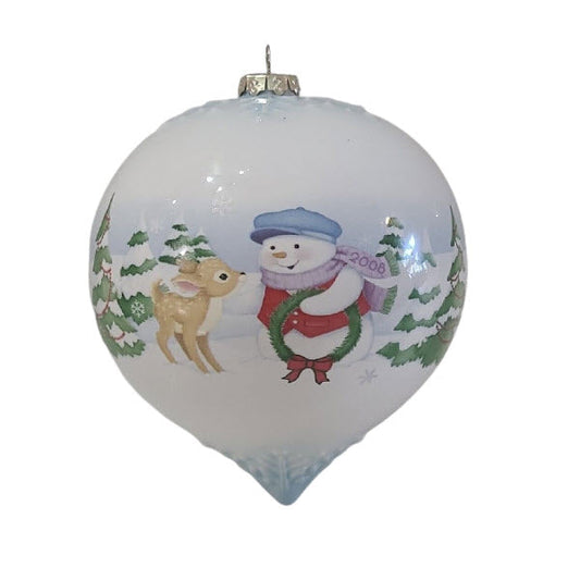2008 A Holiday "Hello" Hallmark Ornament (Snow Buddies) LPR3404
