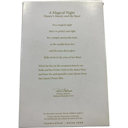 2008 A Magical Night Hallmark Ornament (Beauty and the Beast) QXD4111