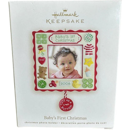 2008 Baby's First Christmas- Photo Holder Hallmark Ornament (Baby's First Christmas) QXG6104