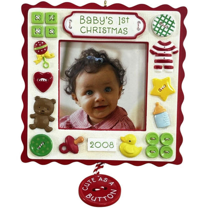 2008 Baby's First Christmas- Photo Holder Hallmark Ornament (Baby's First Christmas) QXG6104