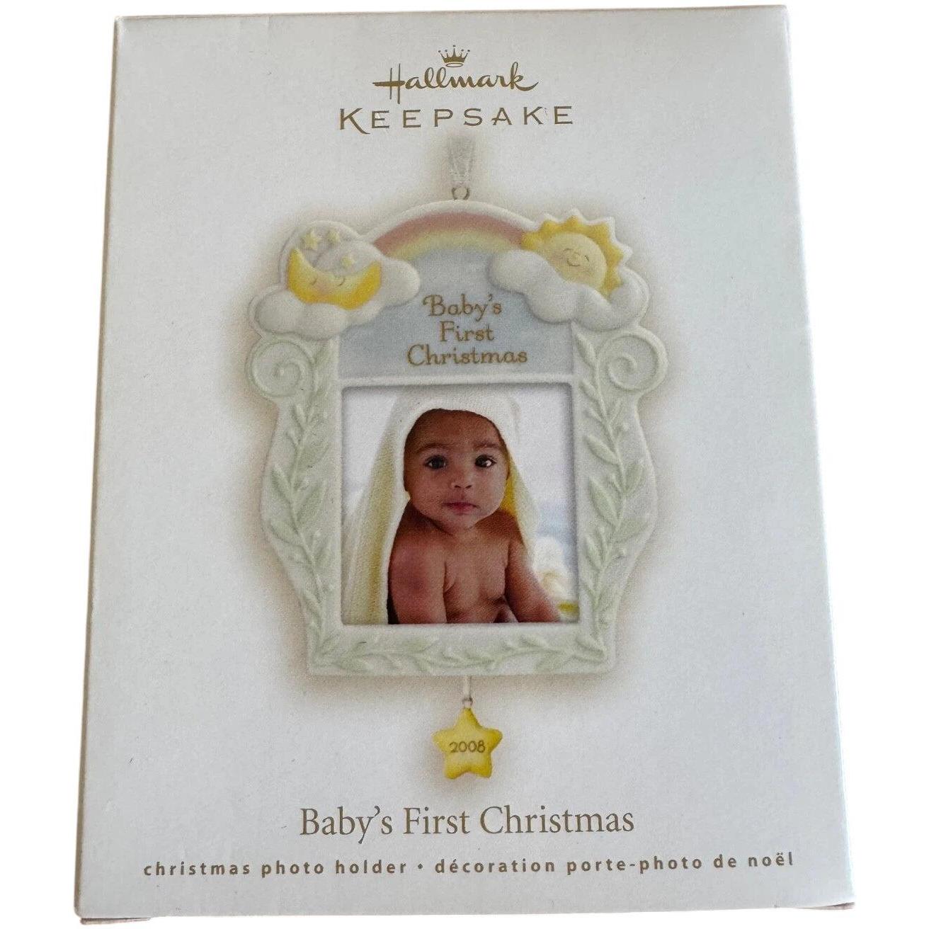 2008 Baby's First Christmas- Photo Holder Hallmark Ornament (Baby's First Christmas) QXG6411