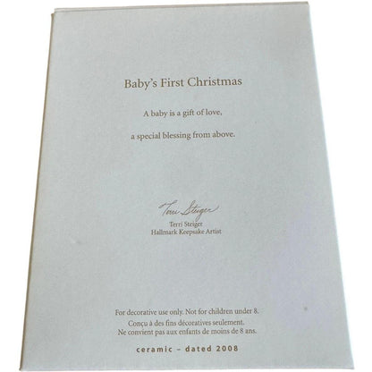 2008 Baby's First Christmas- Photo Holder Hallmark Ornament (Baby's First Christmas) QXG6411