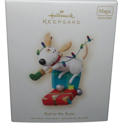 2008 Bad to the Bone Hallmark Ornament (Puppy) QSR8061