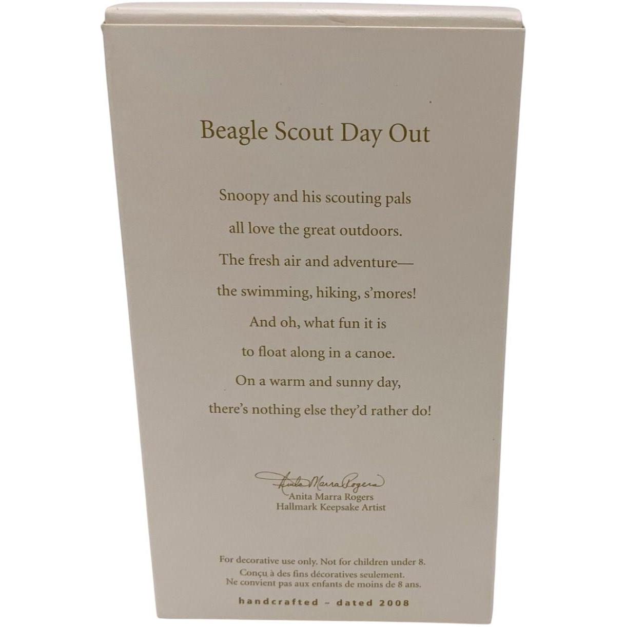 2008 Beagle Scout Day Out Hallmark Ornament (Peanuts) QXI4201