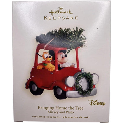 2008 Bringing Home the Tree Hallmark Ornament (Mickey Mouse & Friends) QXD4061