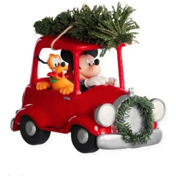 2008 Bringing Home the Tree Hallmark Ornament (Mickey Mouse & Friends) QXD4061
