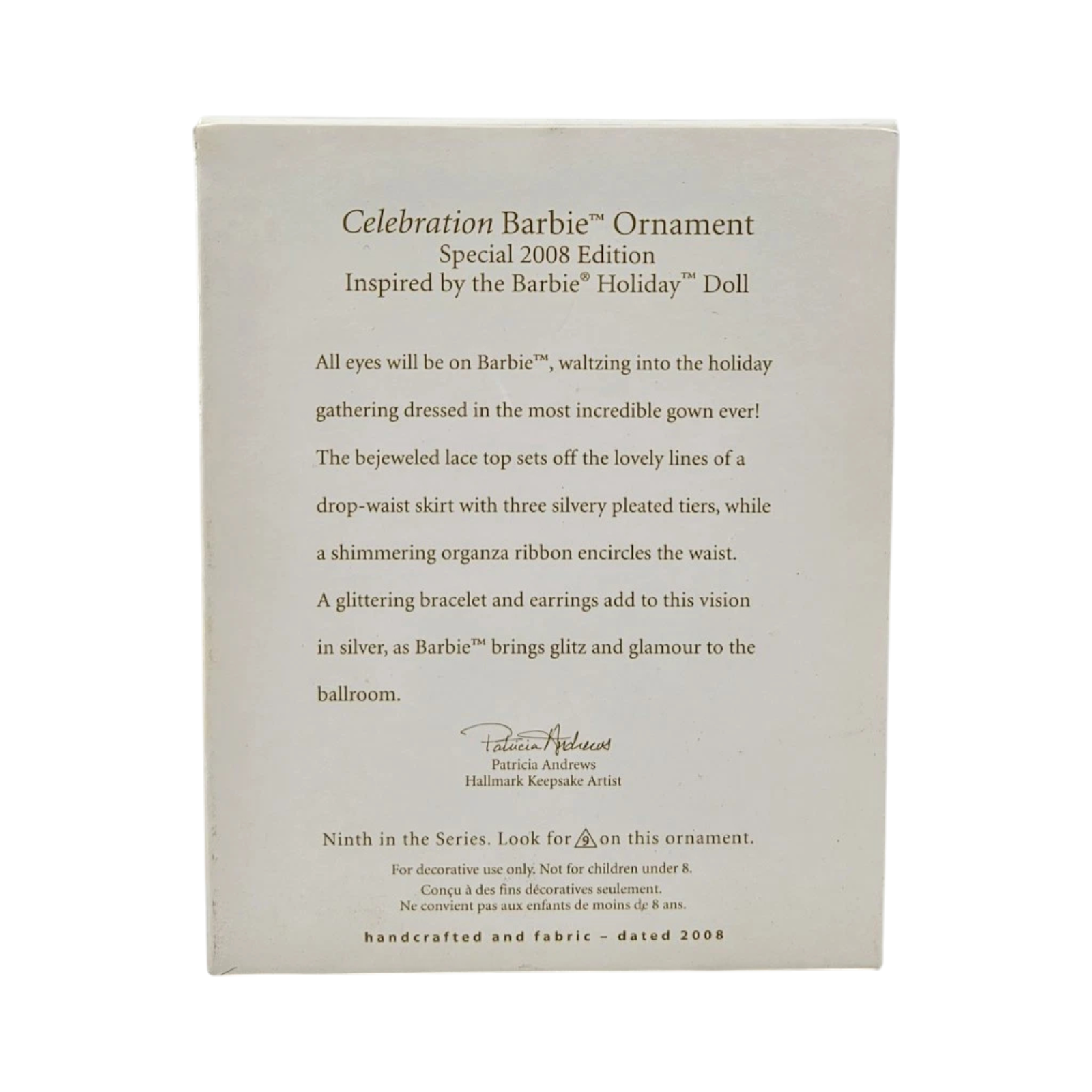 2008 Celebration Barbie Holiday Doll Hallmark Ornament (Celebration Barbie) QX2864
