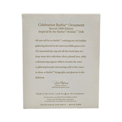 2008 Celebration Barbie Holiday Doll Hallmark Ornament (Celebration Barbie) QX2864