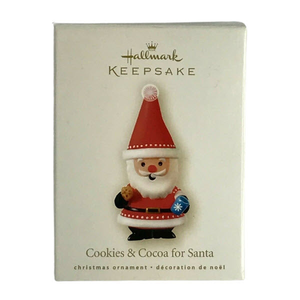 2008 Cookies & Cocoa for Santa Hallmark Ornament (Santa Claus) LPR3394