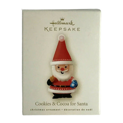 2008 Cookies & Cocoa for Santa Hallmark Ornament (Santa Claus) LPR3394