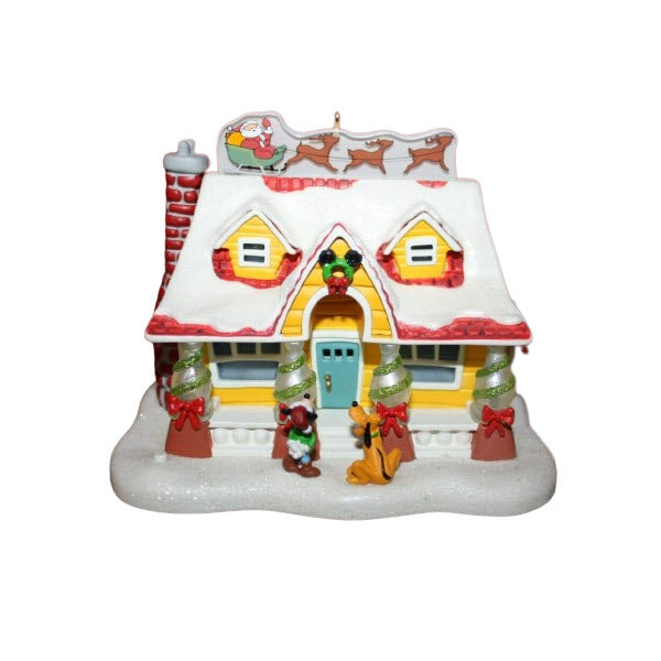 2008 Deck the House! Hallmark Ornament (Mickey Mouse & Friends) QXD4071