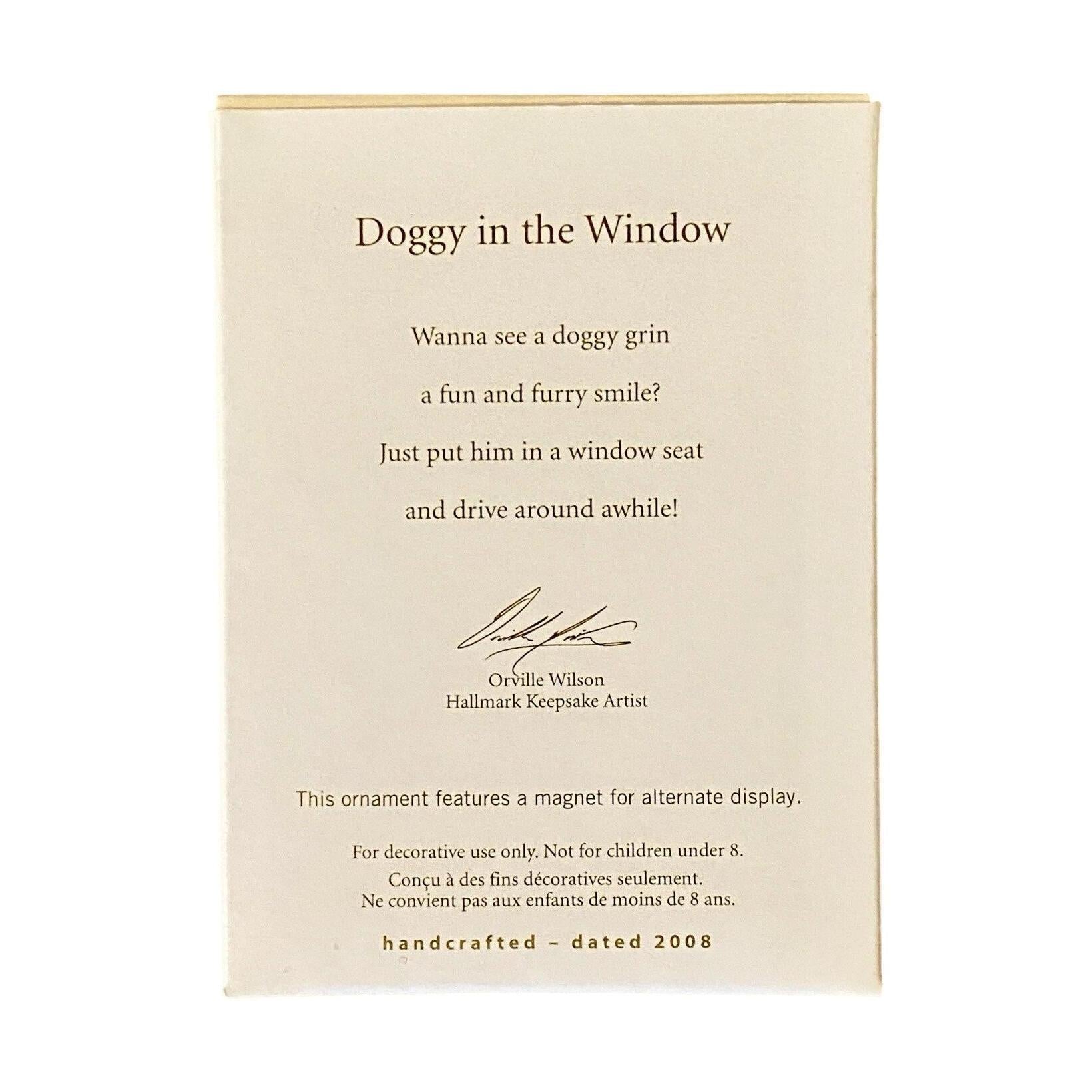 2008 Doggy in the Window Hallmark Ornament (Photo Holder) QXG6164 Image4