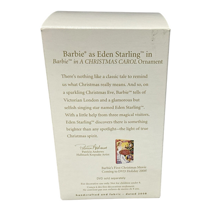 2008 Eden Starling - Barbie in a Christmas Carol Hallmark Ornament (Barbie As) QXI2271