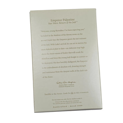 2008 Emperor Palpatine Hallmark Ornament (Star Wars) QX4001
