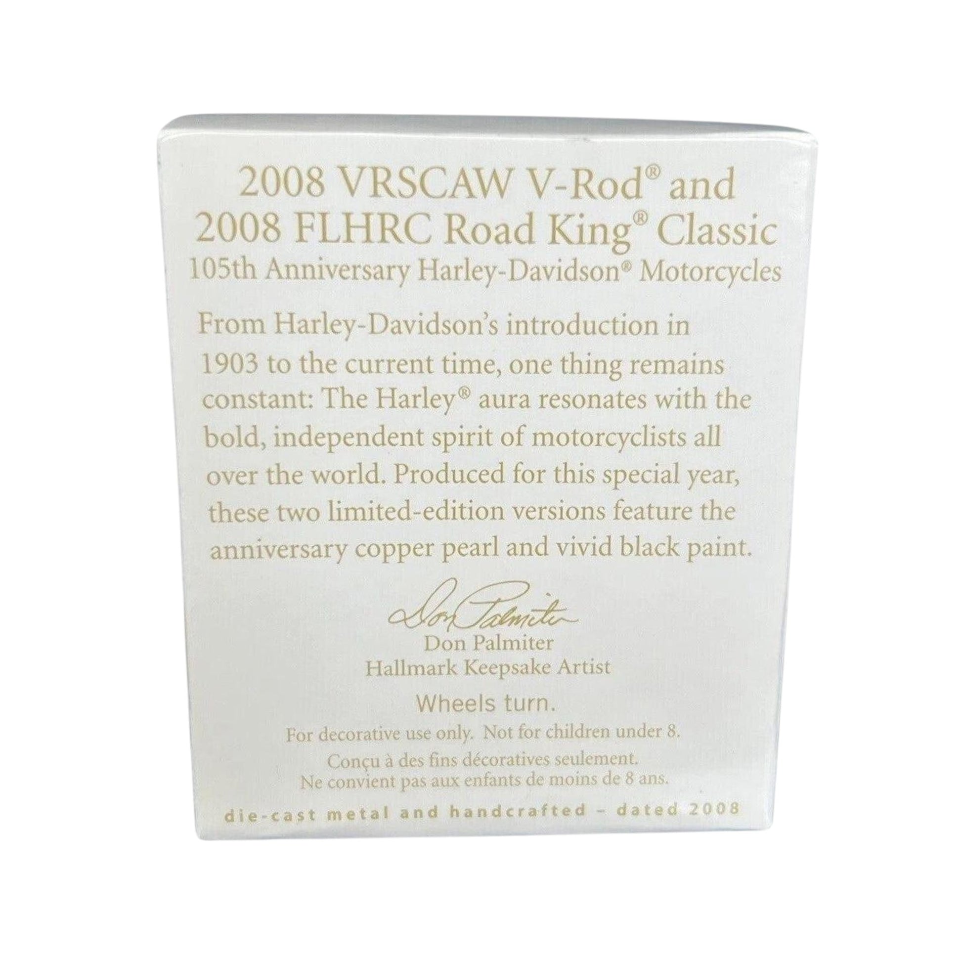 2008 FLHRC Road King Classic 105th Anniversary Miniature Hallmark Ornament (Harley‑Davidson) QXM8101 Image10