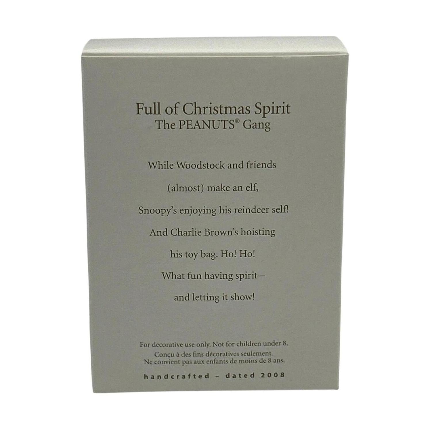 2008 Full of Christmas Spirit Hallmark Ornament (Peanuts) QXM8121 Image7