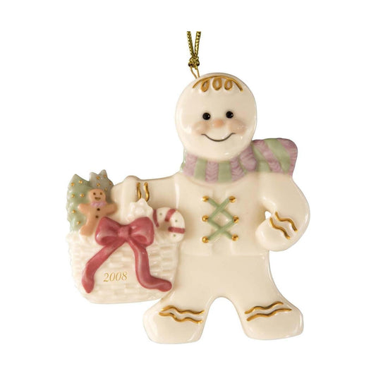 2008 Gingerbread Generosity Snowmen Lenox Ornament 791193 Image1