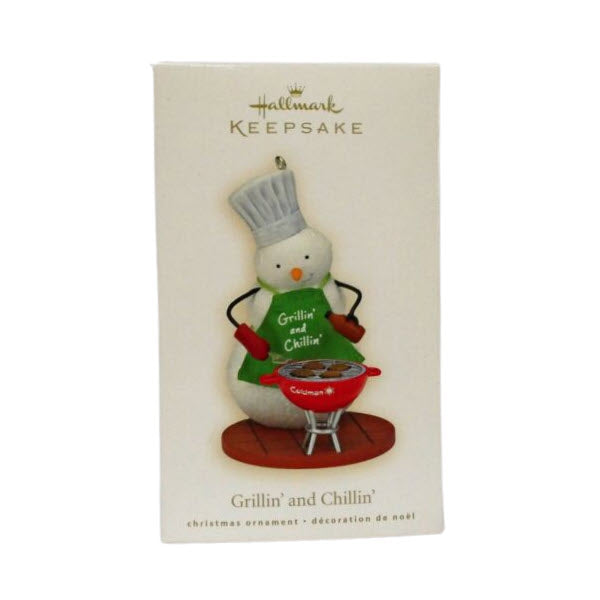 2008 Grillin' and Chillin' Hallmark Ornament (Snowman) QXG2061